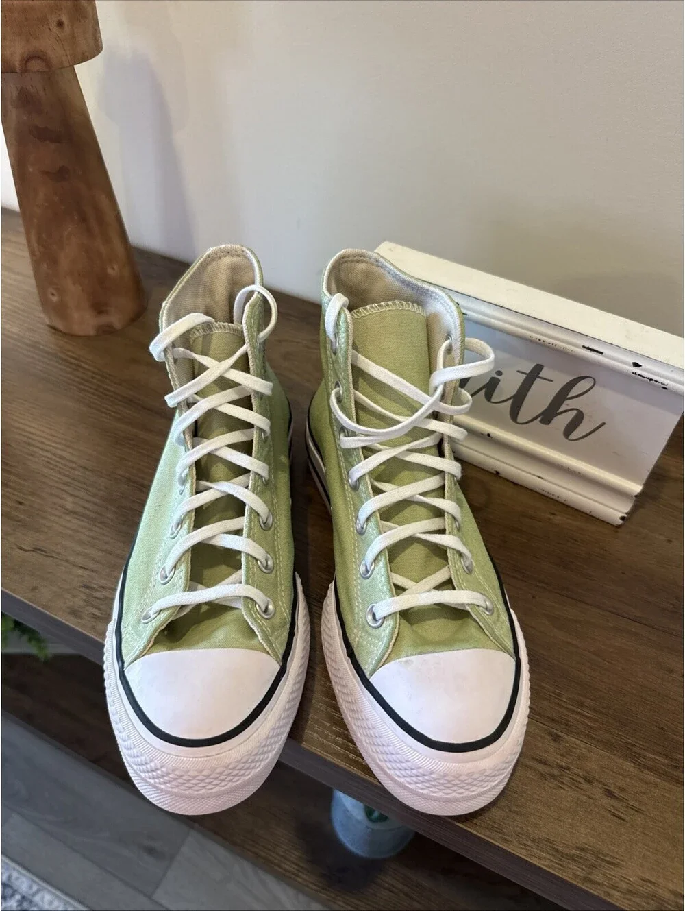 Converse All star Sage Green Hand Dyed Size 8